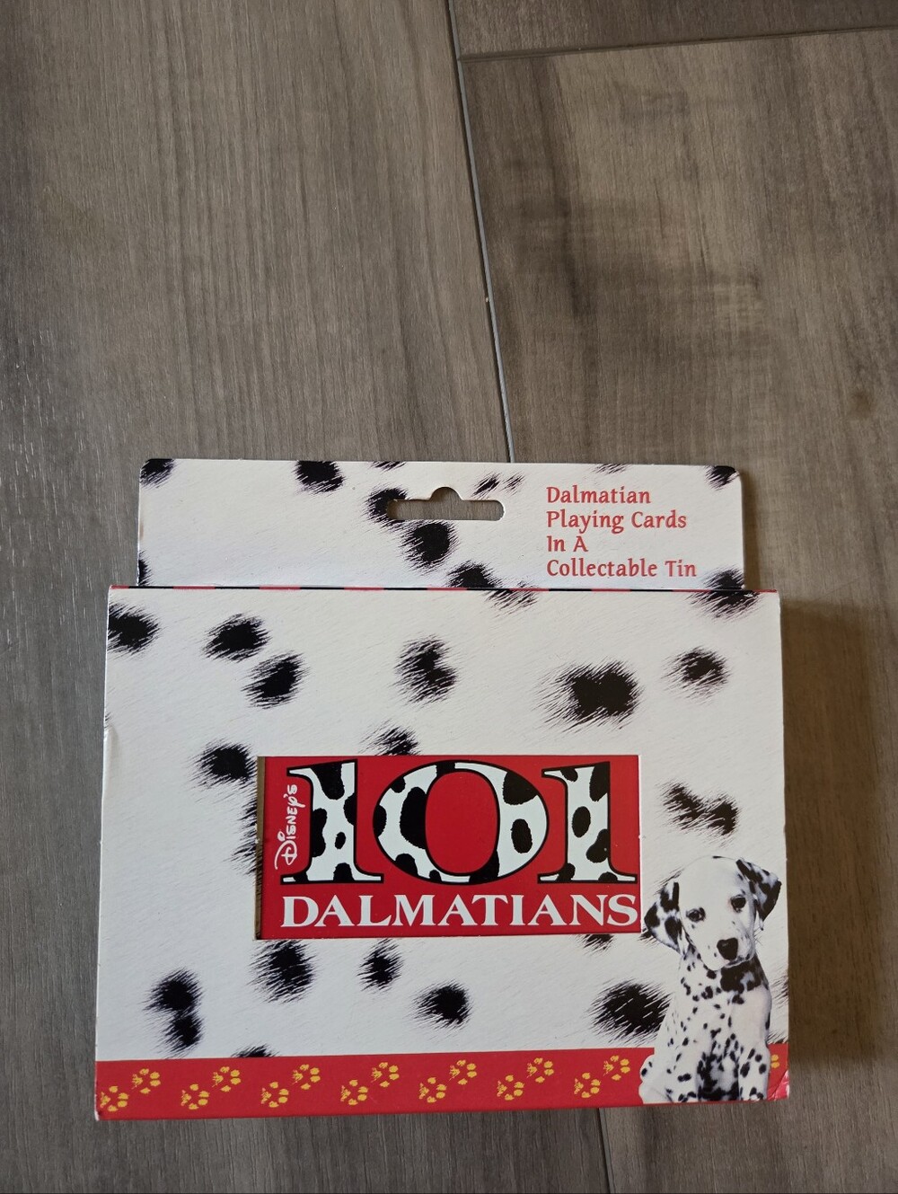 Disney 101 Dalmatians Dalmatian Playing Cards in White and Black Tin